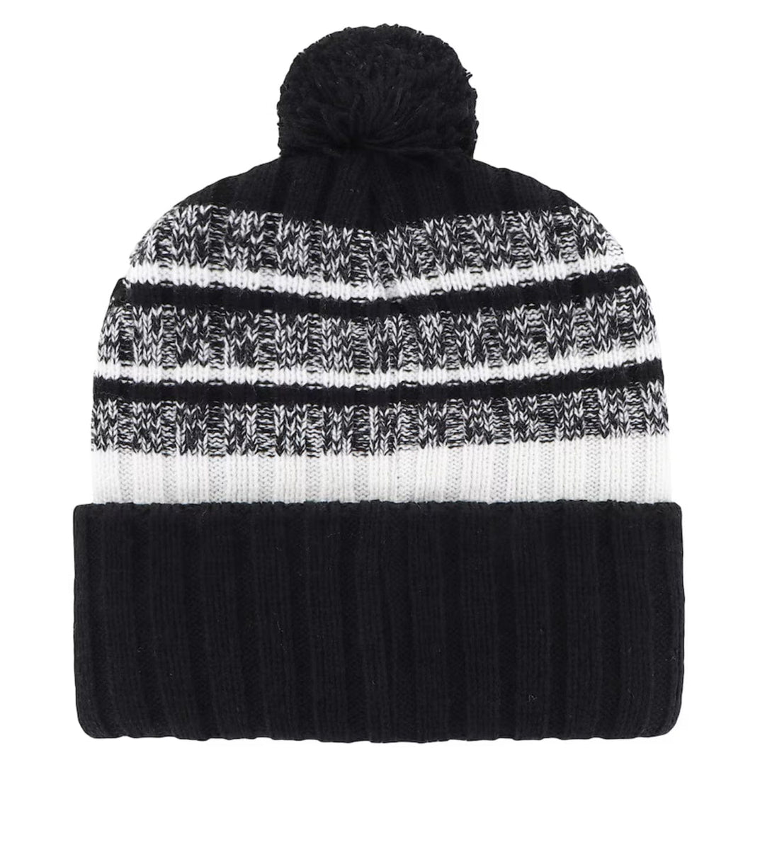 Black Detroit Lions Knit Cap w/ Pom