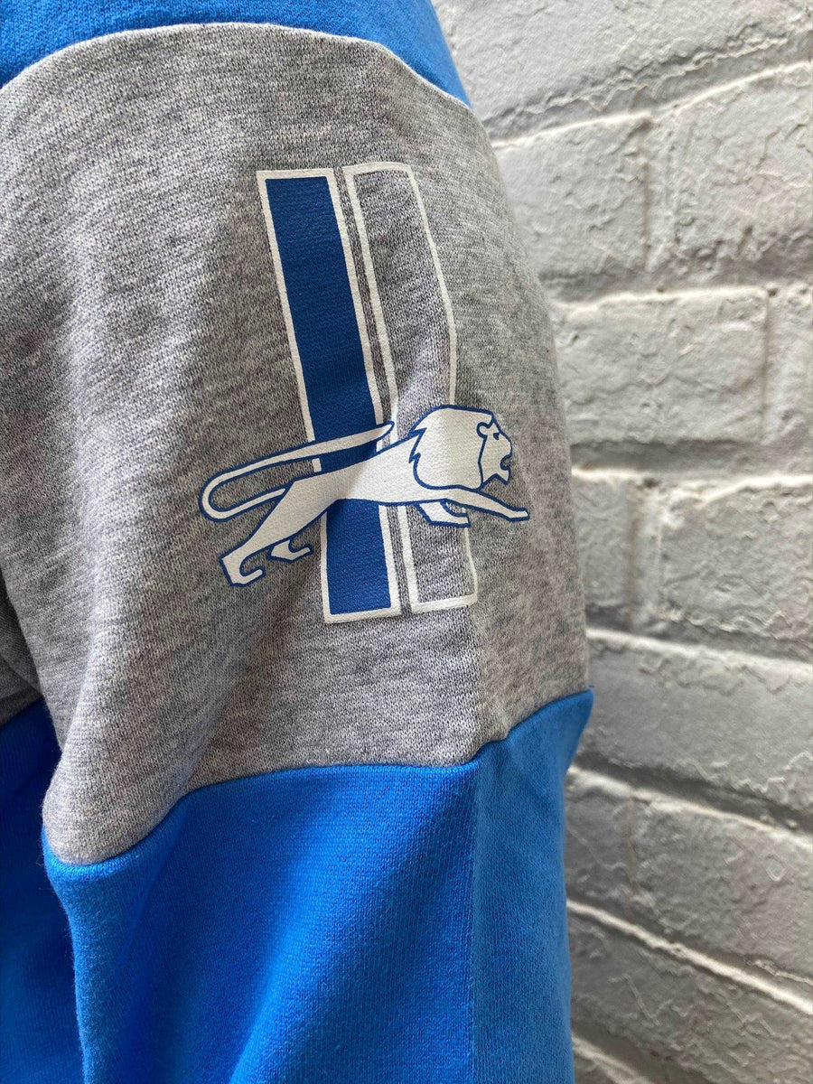 47 Men's Detroit Lions Grey Franklin Long Sleeve Hooded T-Shirt