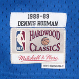 Mitchell & Ness Jersey Dennis Rodman Blue Detroit Pistons 1988/89 Hardwood Classics Swingman Player Jersey