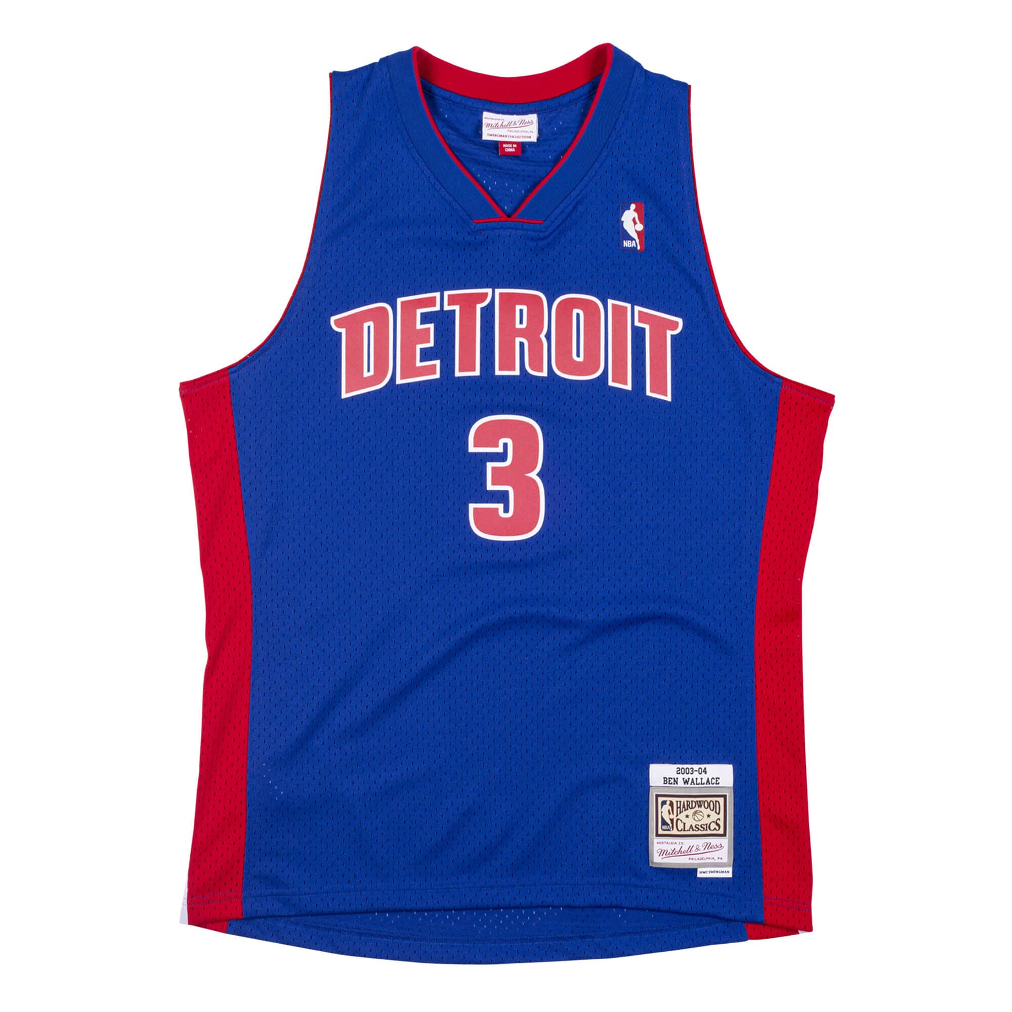 【希少】ナイキ NBA PISTONS WALLACE ユニフォーム XL Vintage Nike NBA Detroit Pistons Ben Wallace #3 Jersey Size