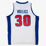 Mitchell & Ness Jersey Rasheed Wallace White Detroit Pistons 2003/04 Hardwood Classics Authentic Jersey 697589774981