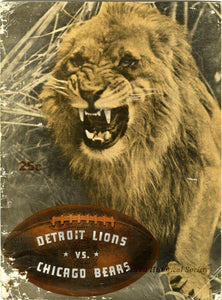 Lions, Bears, the Red Grange Trophy, and a Thanksgiving Football Mystery