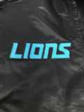 Detroit Lions Black Satin Varsity Jacket