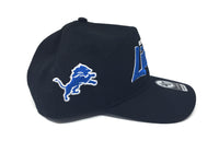 Detroit Lions Blue Script Lettering Snapback Hat