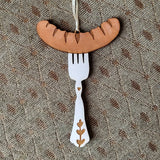 Sausage Ornament Polish Folk Art