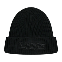 Detroit Lions Triple Black Knit Hat