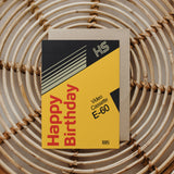 VHS Retro Kodak Inspired Happy Birthday Card