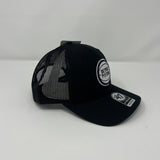 '47 Brand Ball Cap Detroit Pistons Black Trucker Adjustable Snapback Hat 198589611790