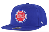 '47 Brand Ball Cap Detroit Pistons No Shot Captain Snapback Hat 196505362900