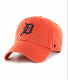 '47 Brand Ball Cap Detroit Tigers Orange Clean Up Adjustable Hat 053838006355