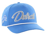 '47 Brand Hat '47 Brand Blue Raz Detroit Lions Overhand Hitch RF Snapback 197172513565