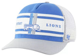 '47 Brand Hat '47 Men's Detroit Lions Super Stripe Hitch Throwback Hat