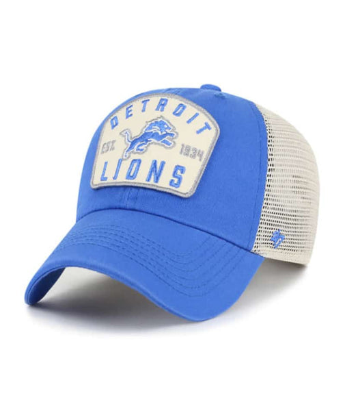 '47 Brand Hat Detroit Lions Blue Raz Mccall Clean Up Mesh Snapback Hat 197723067349