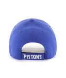 '47 Brand Hat Detroit Pistons 47 Brand Blue MVP Adjustable Hat 196505008709