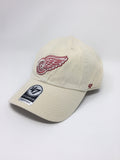 '47 Brand Hat Detroit Red Wings Natural Clean Up Hat 887738223310