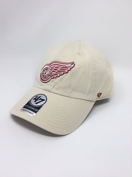 '47 Brand Hat Detroit Red Wings Natural Clean Up Hat 887738223310