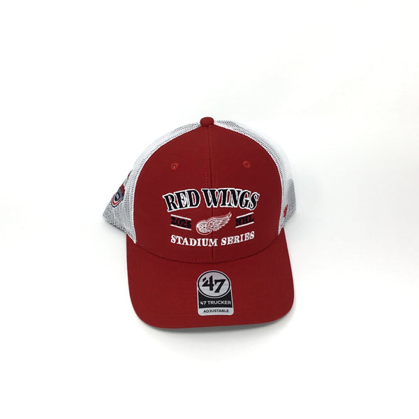 '47 Brand Hat Detroit Red Wings Stadium Series Mesh Trucker Hat 199019433357