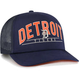 '47 Brand Hat Detroit Tigers Adjustable Mesh Navy Blue Trucker Hat 196895433303