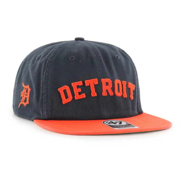 '47 Brand Hat Detroit Tigers City Block Captain Snapback 197172383946