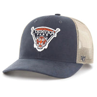'47 Brand Hat Detroit Tigers Vintage Navy Comerica Park Trucker Adjustable Hat 196002654867