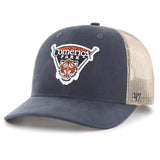 '47 Brand Hat Detroit Tigers Vintage Navy Comerica Park Trucker Adjustable Hat 196002654867