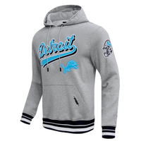 '47 Brand Hoodie NFL Detroit Lions Script Tail Men's Rib Fleece Pullover Hoodie