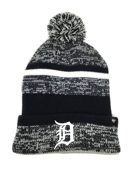 '47 Brand Knit Cap Detroit Tigers Northward Knit Hat with Pom 191119287694