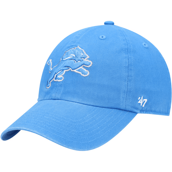 '47 Brand Youth Apparel Detroit Lions '47 Youth Logo Clean Up Adjustable Hat - Blue