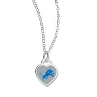 Detroit Lions Heart Necklace