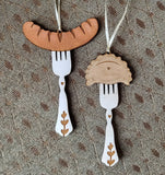 Sausage Ornament Polish Folk Art