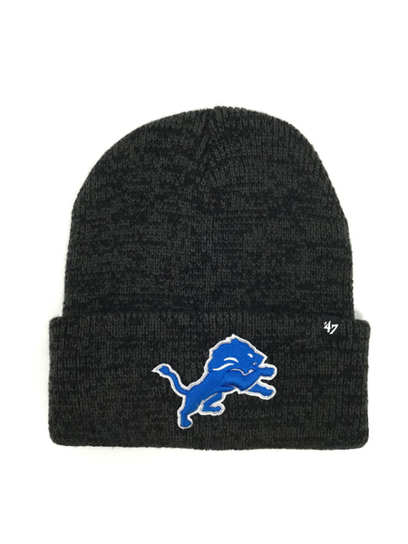 Detroit Lions Brain Freeze charcoal/Black Cuff Knit Hat