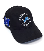 Detroit Lions Football/Logo Hat Black