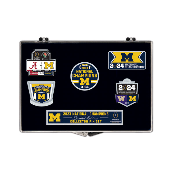 Michigan Wolverines Collector Pin 5-Piece Set