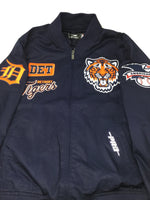 Navy Detroit Tigers Bomber Patch Jacket