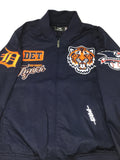 Navy Detroit Tigers Bomber Patch Jacket