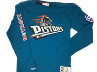 Detroit Pistons Teal Long Sleeve T-Shirt (Youth)