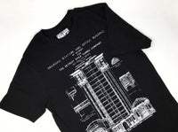 Michigan Central T-Shirt, Detroit Train Station Blueprint