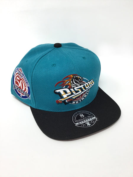 Detroit Pistons Teal/Black Fitted