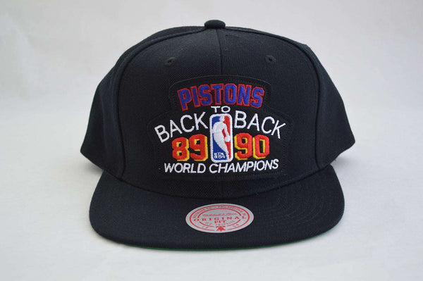 Detroit Pistons Back to Back 89/90 World Champions Snapback Hat