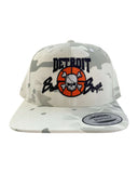 Detroit Bad Boys Camo White/Grey Snapback Cap - Detroit Historical Society