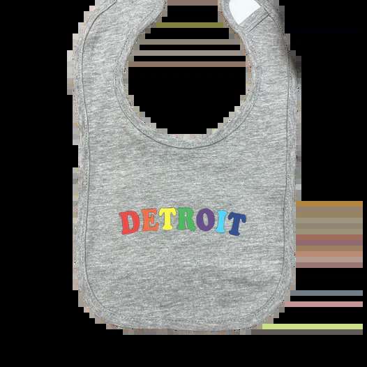 Detroit Rainbow Bend - Baby Bib