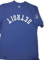 Detroit Lions Cadet Blue Flip Script T-Shirt