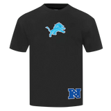 NFL Detroit Lions Wingspan Men's CJ Drop Shoulder Tee (Black)