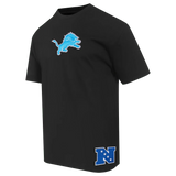 NFL Detroit Lions Wingspan Men's CJ Drop Shoulder Tee (Black)
