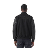 Detroit Lions NFL Triple Black Men's Wool Varsity Jacket