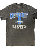 Detroit Lions Historic Charcoal Head On Scrum Tee