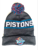 NBA Detroit Pistons Reload Pom Knit Beanie