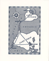Map Print Editions: Lake Erie & Lake St. Clair