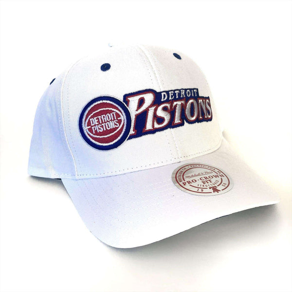 White Detroit Pistons Snapback