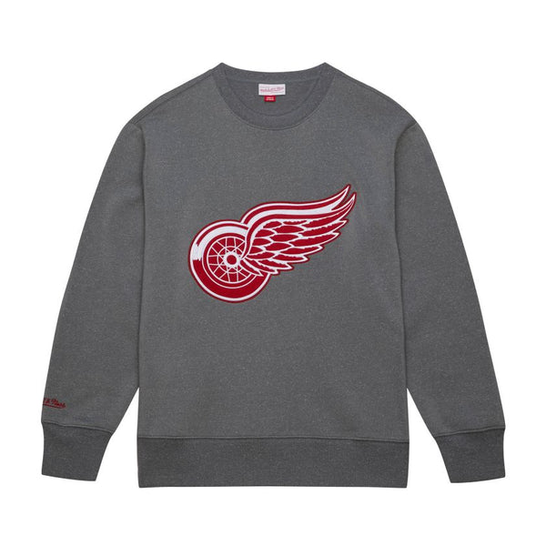 Detroit Red Wings Snow Washed Fleece Crew Neck